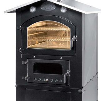 Forno a Legna Ventilato Uso Esterno con Carrello Il Bracere OFEN