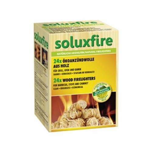 Soluxfire Confezione Accendifuoco (tipo Flametto) da 24 Pezzi