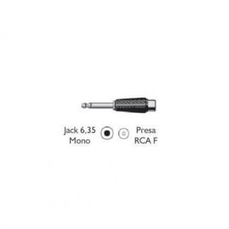 G & BL 210B Raccordo audio con jack da 6,35 mm Mono e presa RCA F