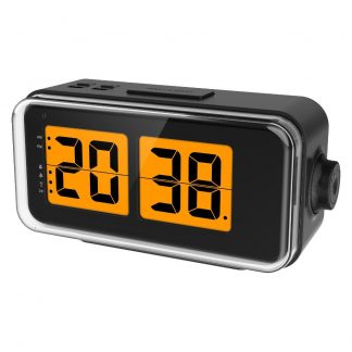Justaminute JD9042N Nera Sveglia Radiocontrollata con Cartelle Digitali