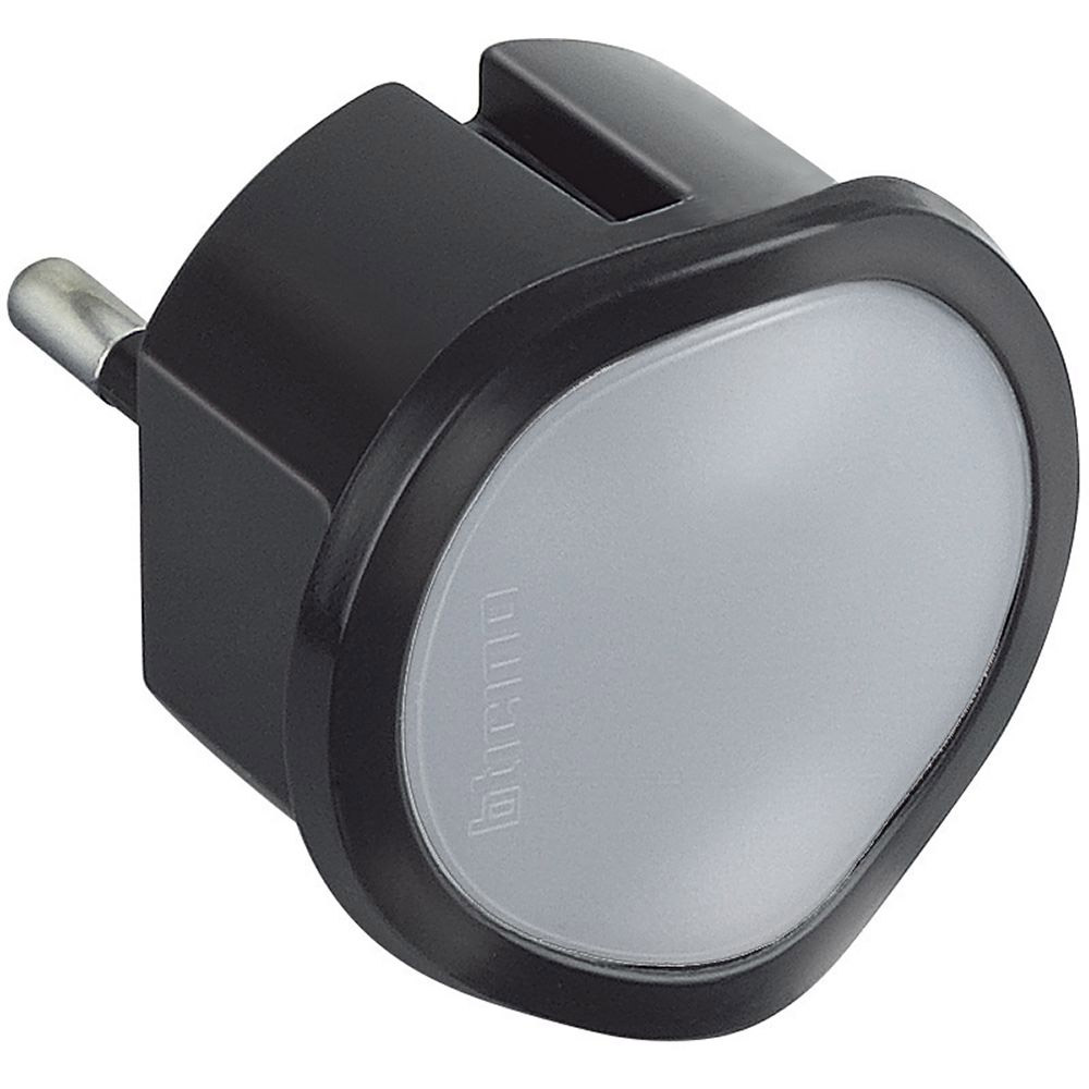 BTicino S3625GL Aadattatore Spina Standard Tedesca e Luce Emergenza Grigio