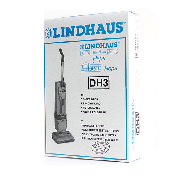 Lindhaus DH3 Confezione 10 Sacchetti Carta e 2 Microfiltri