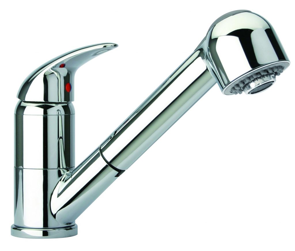 Glem MIXDX Miscelatore per Lavelli con Doccetta Cromo