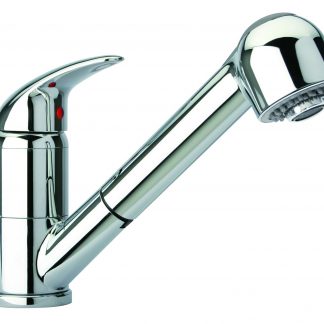 Glem MIXDX Miscelatore per Lavelli con Doccetta Cromo
