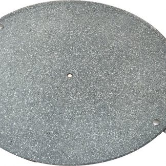 Cenedese PGS220 Piastra Antiaderente Effetto Pietra per BBQ G220 Diametro 42 Cm