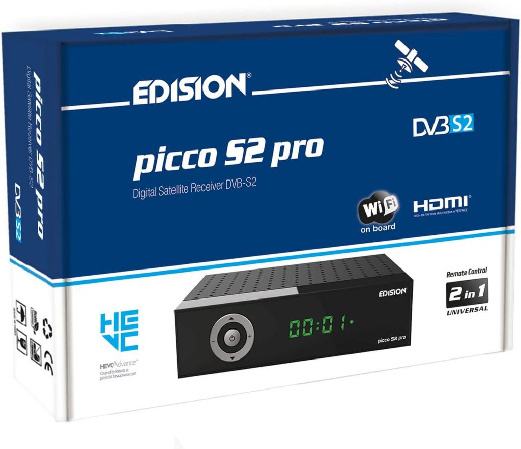 Edision Picco S2 Pro Ricevitore Satellitare DVBS2 HDMI