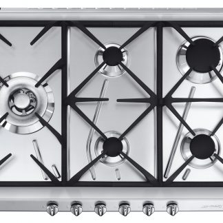 Smeg SRV575GH5 Piano Cottura a Gas 70CM 5 Fuochi con Griglie in Ghisa
