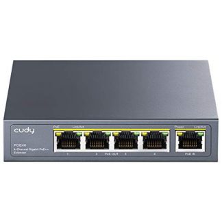 CUDY POE40 Switch PoE 5 Porte Gigabit Per Telecamere IP Access Point