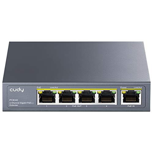 CUDY POE40 Switch PoE 5 Porte Gigabit Per Telecamere IP Access Point