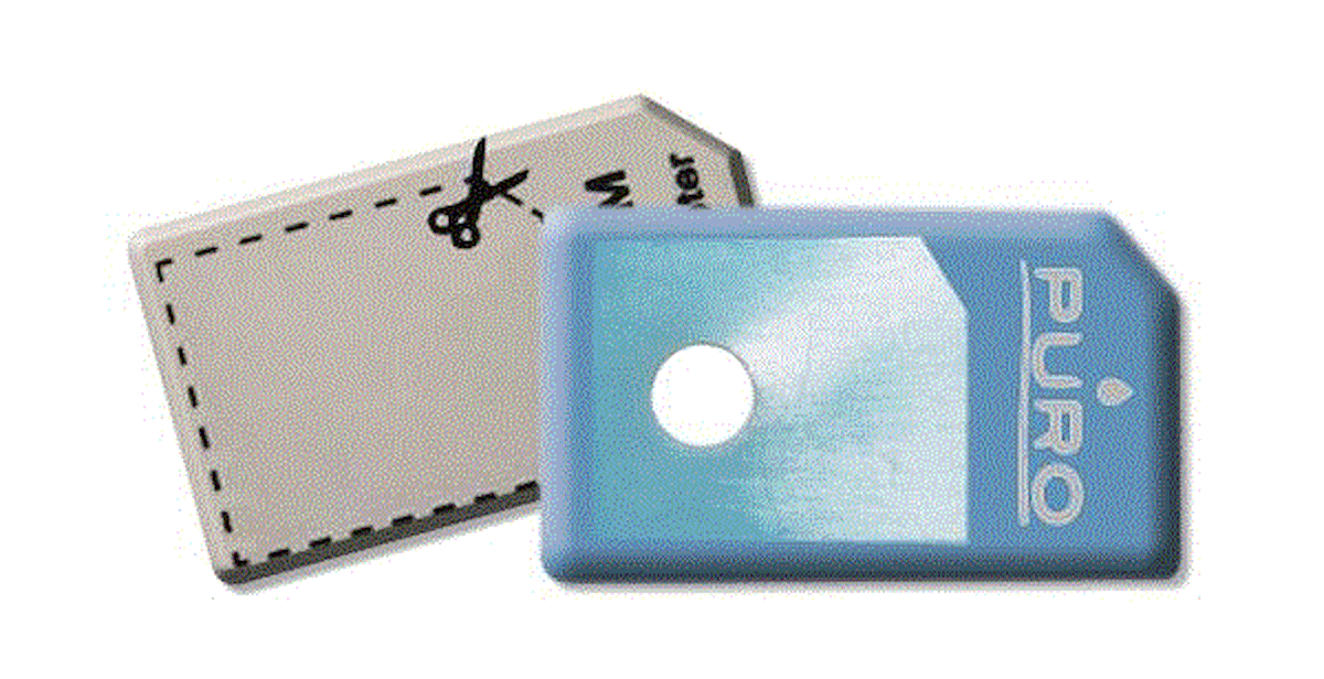 1IDEA MSA Adattatore micro SIM a SIM puro blu