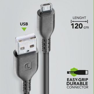 CELLULAR LINE USBDATACABMICROUSB Cavo USB Dati Micro-USB 60cm
