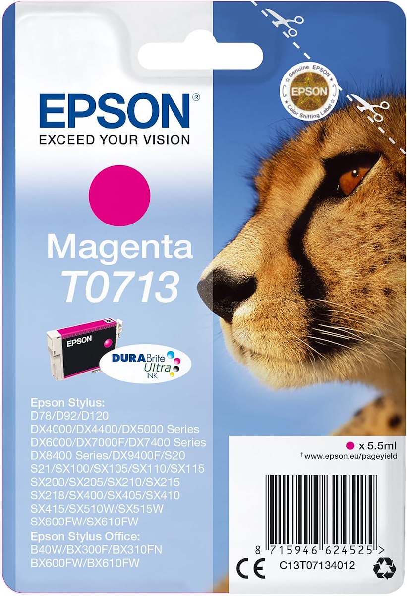 EPSON C13T07134012 Cartuccia Inchiostro Originale Magenta