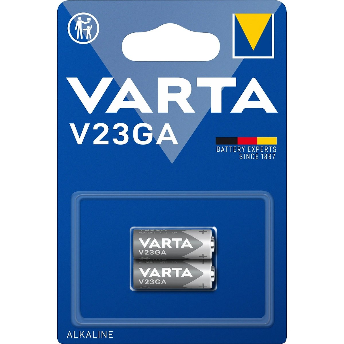 VARTA 4223101402 Pile alcaline 12V V23GA, non ricaricabili, 2 pz