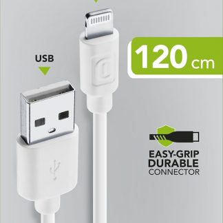 CELLULAR LINE USBDATACMFIIPH5W Cavo Lightning iPhone 5, 1.5m, bianco
