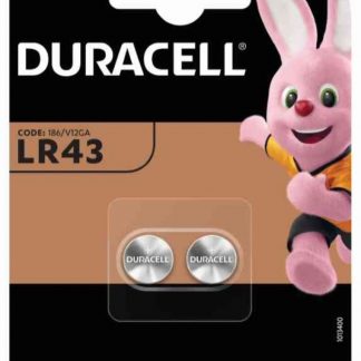 DURACELL DU50 Pile Alcaline LR43 1.5V, Confezione da 2