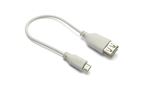 G BL PLOTGMCW Cavo Adattatore Micro Usb Otg 20cm Bianco