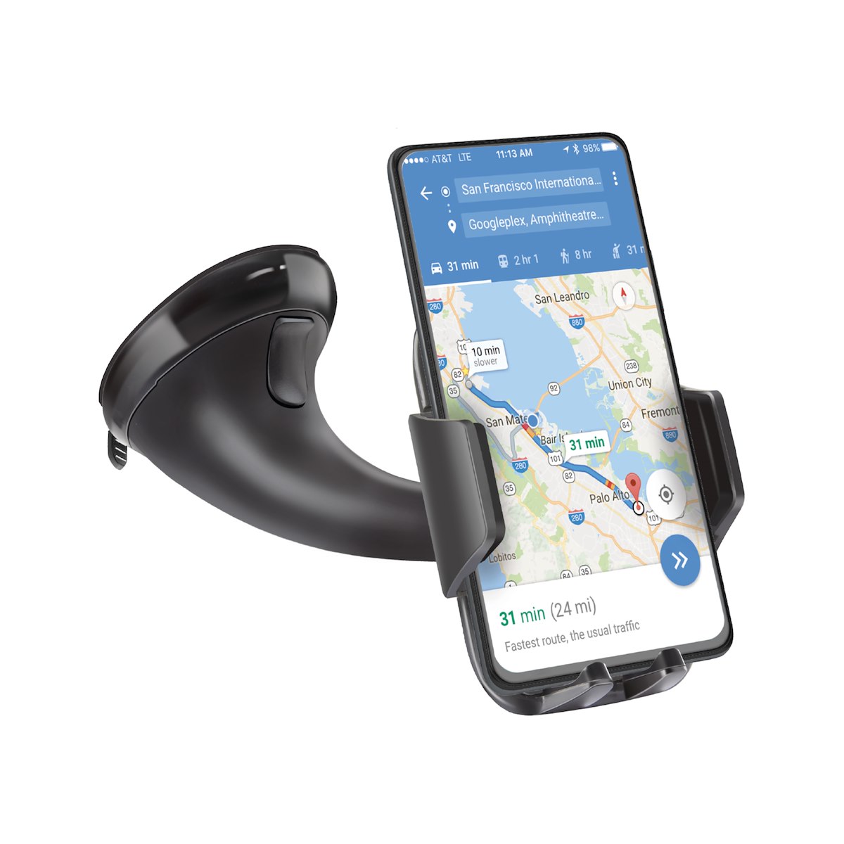 SBS TE0UCH1AW Supporto Auto Ventosa Universale Smartphone Tablet
