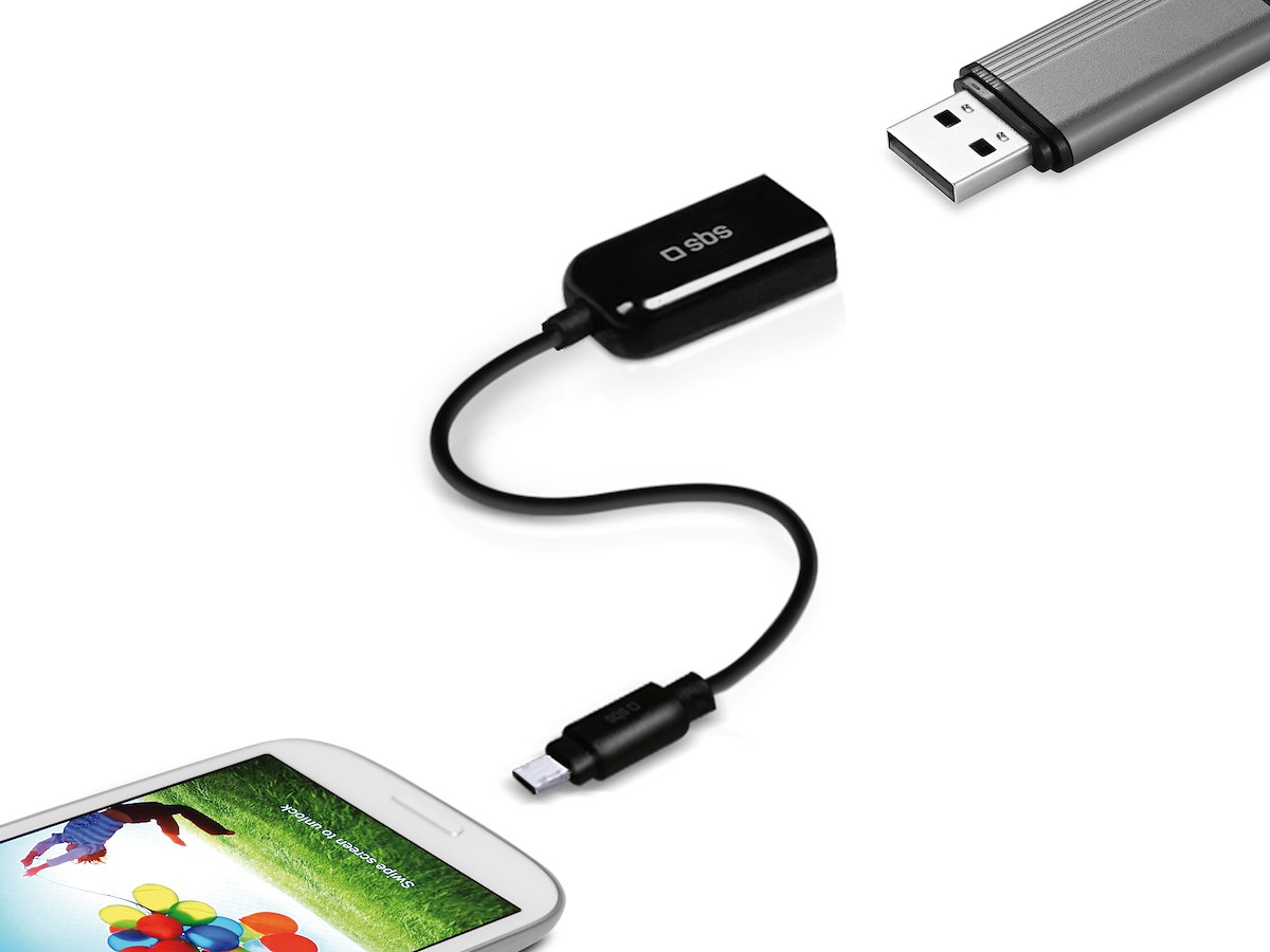 SBS TE0UCD90K Adattatore Micro USB/USB 2.0 M/F per Smartphone Galaxy - immagine 2