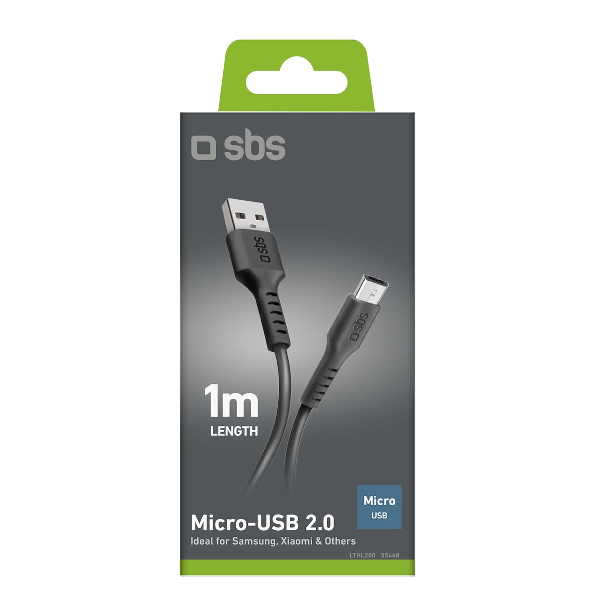 SBS LTHL200 Cavo USB 2.0 a Micro USB 1m per telefonia e dati - immagine 3