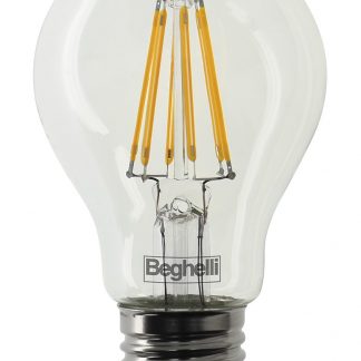 BEGHELLI 56402 E27 7W 2700K Goccia Zafiro - Luce calda a risparmio energetico