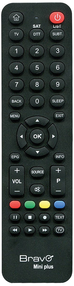 BRAVO 90302246 Telecomando Universale TV Digitale Terrestre 2in1 Mini Plus
