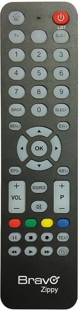 BRAVO 90402304 Zippy Telecomando Universale TV Confortevole Design