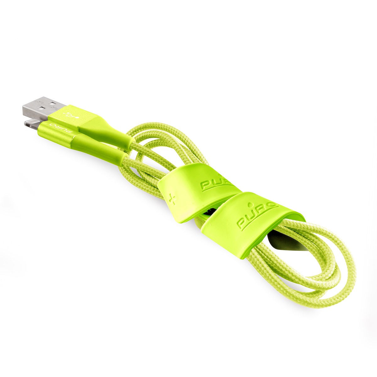 PURO CAPLTFABRIC2GRN Cavo MFI in Tessuto con Connettore 1m Verde - immagine 4