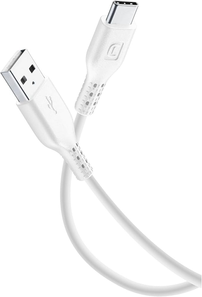 CELLULAR LINE USBDATACUSBACW Cavo Dati Ricarica USB A USB C 120cm Bianco