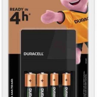DURACELL DU101 Caricabatterie 4 ore con 2 AA + 2 AAA
