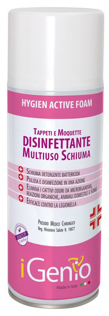 I-GENIO 913 Schiuma Multiuso Disinfettante per Tappeti e Moquette 400ml
