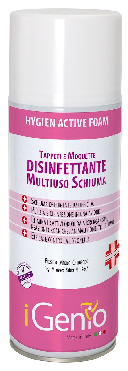 I-GENIO 913 Schiuma Multiuso Disinfettante per Tappeti e Moquette 400ml