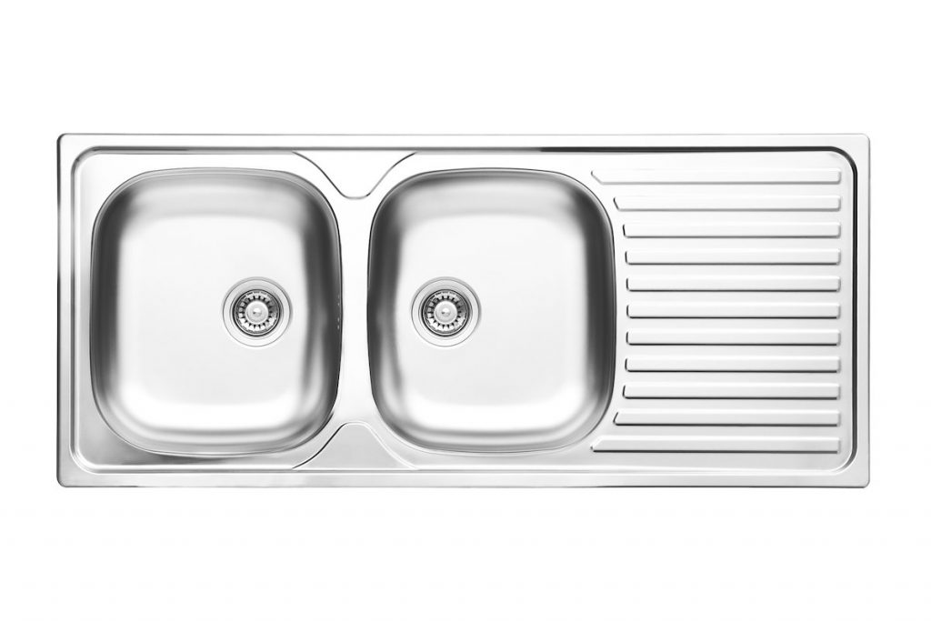 GLEM GAS L2G16XS2 Lavello 116cm 2V SX con Gocciolatoio Prof. 20cm Inox