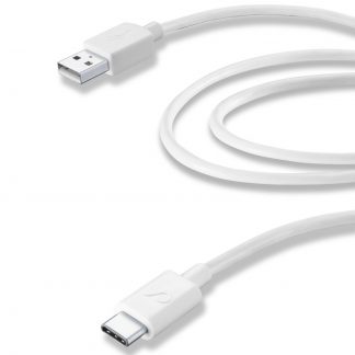 CELLULAR LINE USBDATACUSBC2MW, cavo dati USB-C, 2m, bianco