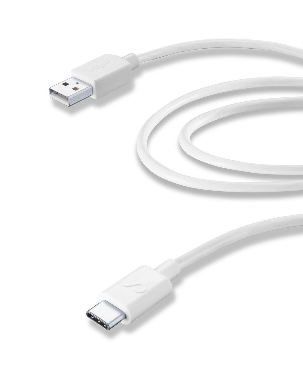 CELLULAR LINE USBDATACUSBC2MW, cavo dati USB-C, 2m, bianco