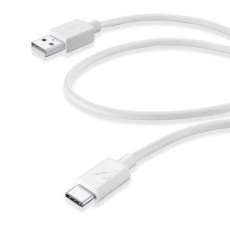 CELLULAR LINE USBDATACUSBCTABW Cavo Ricarica Dati USB A USB C 1.2 Metri Bianco