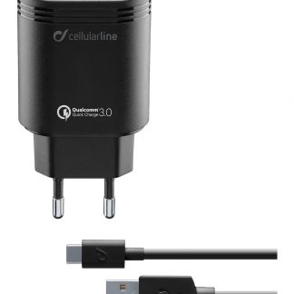 CELLULAR LINE ACHHUKITQCTYCK Caricabatterie Rete QC USB-C Huawei Nero
