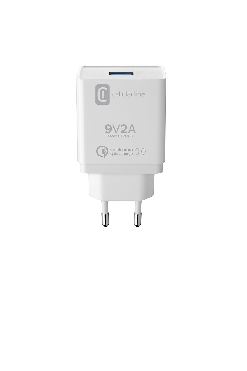 CELLULAR LINE ACHHUUSBQCK Caricabatterie Rete QC USB Huawei Nero