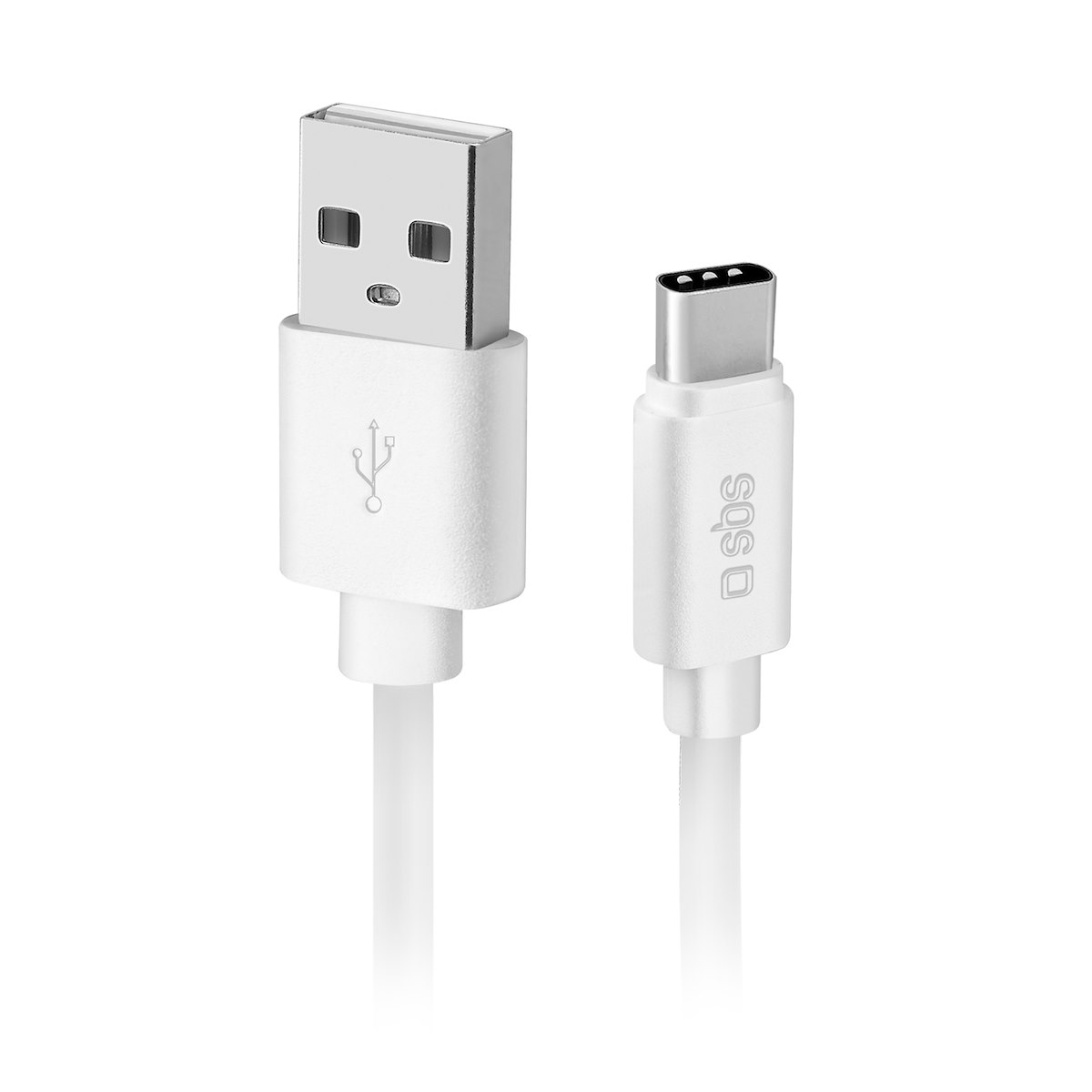 SBS TECABLPOLOTYPECW Cavo Dati Type-C Serie Polo 1mt Bianco