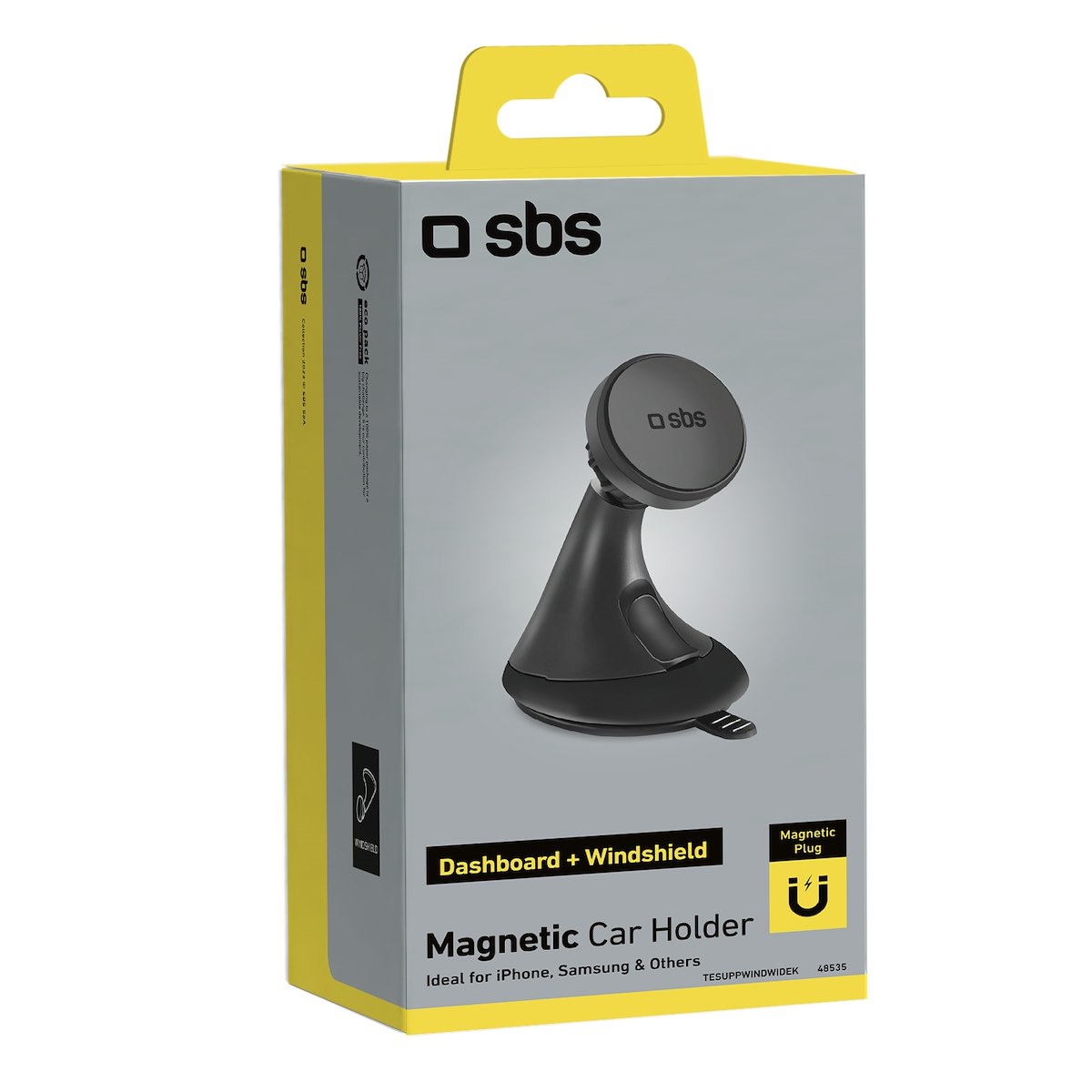 SBS TESUPPWINDWIDEK Supporto Auto Telefono Ventosa Orientabile Universale - immagine 5