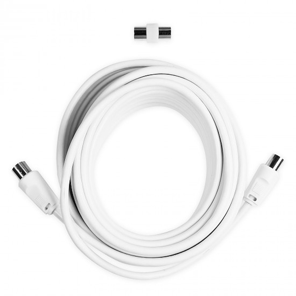 EKON ECAN100MFW Cavo Antenna 9.5mm M-F 10m Bianco