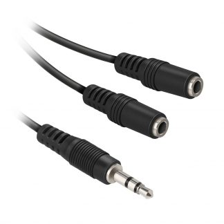 EKON ECAJACKM2FK Cavo Audio Jack 3.5mm a 2 Jack M-F 0.2m