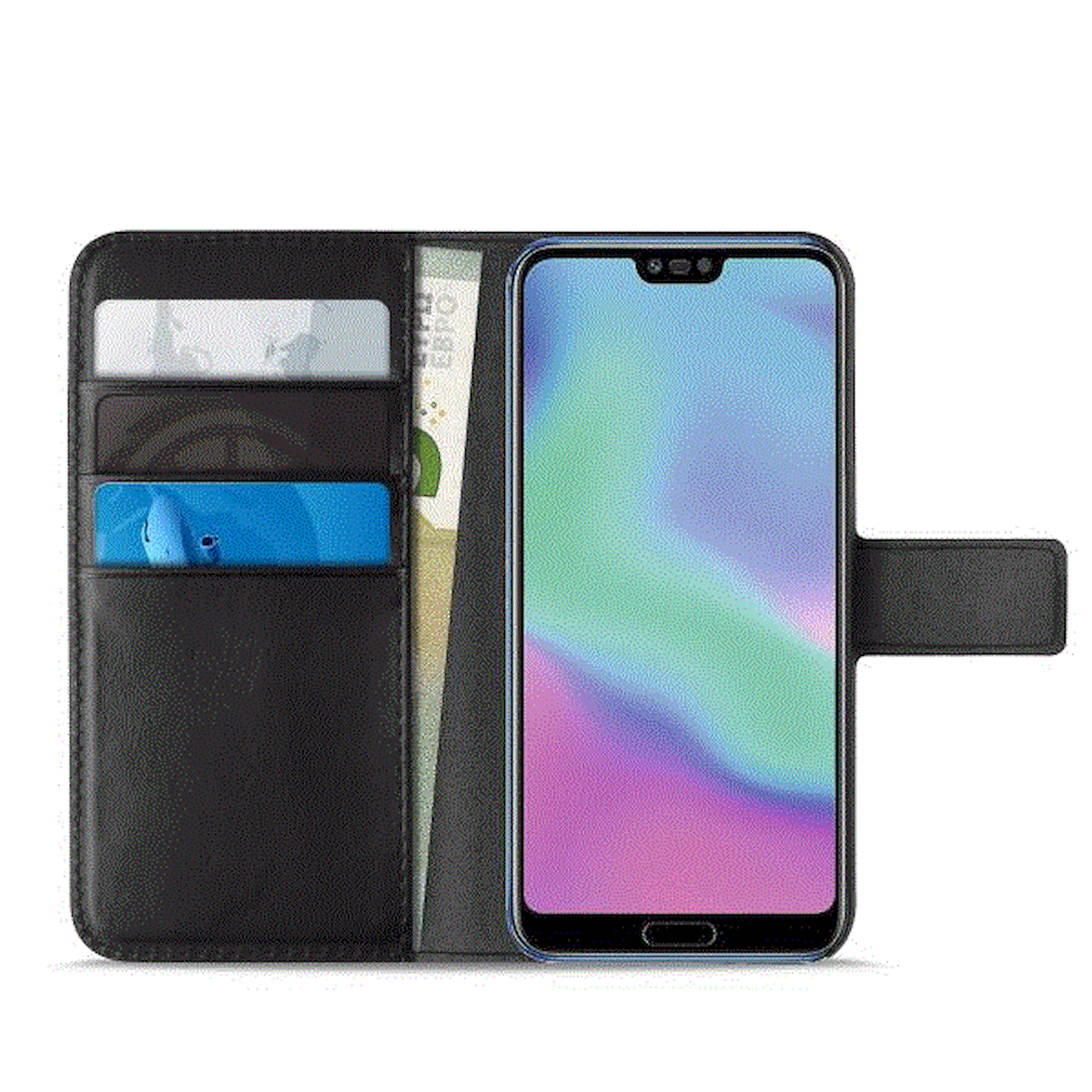 PURO HWHONOR10BOOKC4BLK Custodia Wallet Ecopelle per Huawei Honor 10 Nera