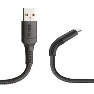 SBS TECABLEMICROUNB1K Cavo Dati Ricarica USB Micro-USB Antigroviglio 1m