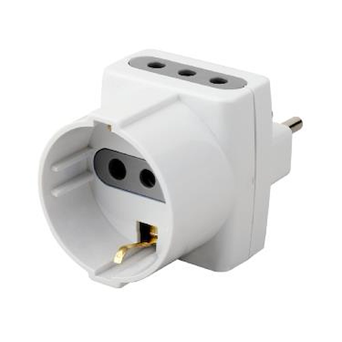 GBC 22022850 Adattatore Spina 10A 2ITA+1SHUKO
