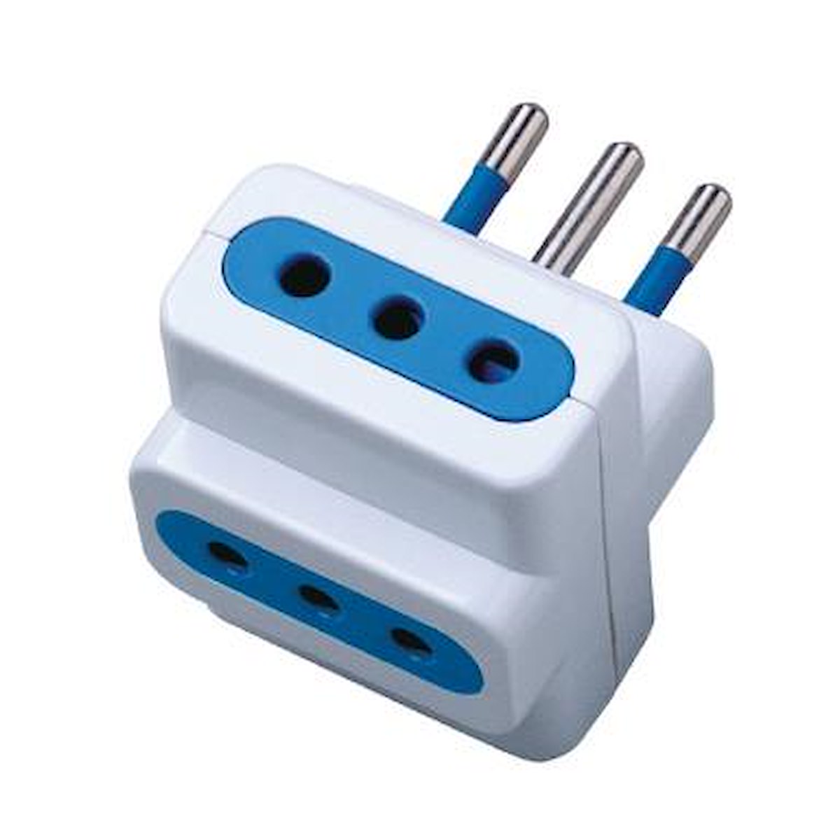GBC 22022805 Adattatore Spina 10A 250V, Bianco