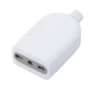 GBC 22021305 Multipresa elettrica 10-16A con passacavo bianco