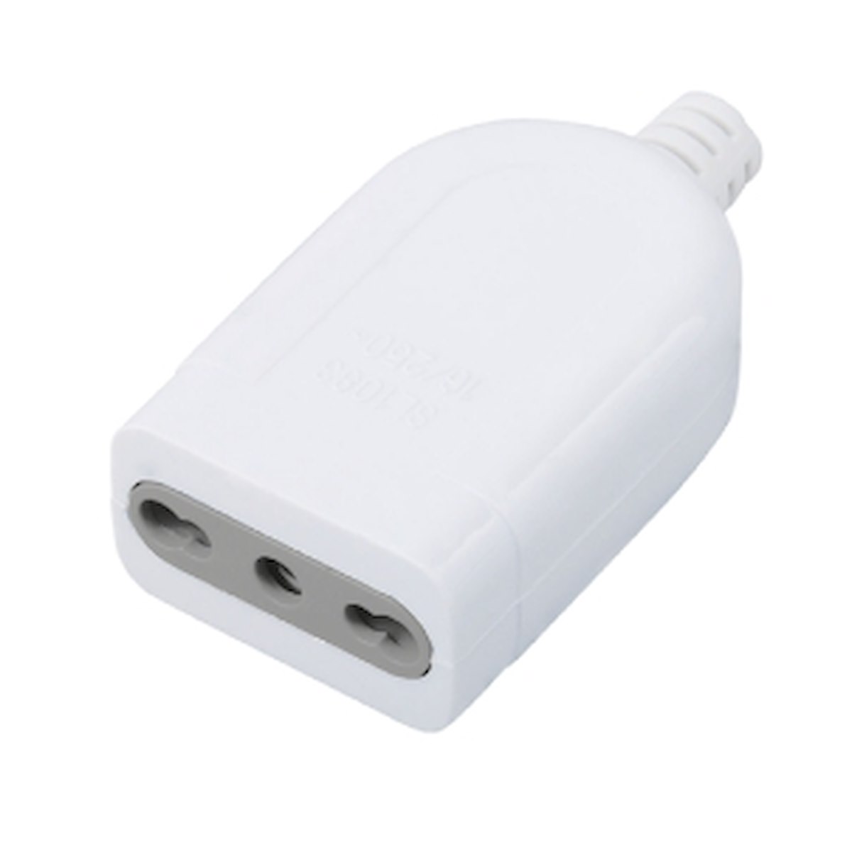 GBC 22021305 Multipresa elettrica 10-16A con passacavo bianco