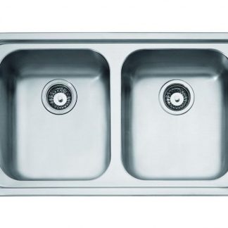 FRANKE RRX620NDC Lavello 86cm, 2 vasche, Radar inox satinato