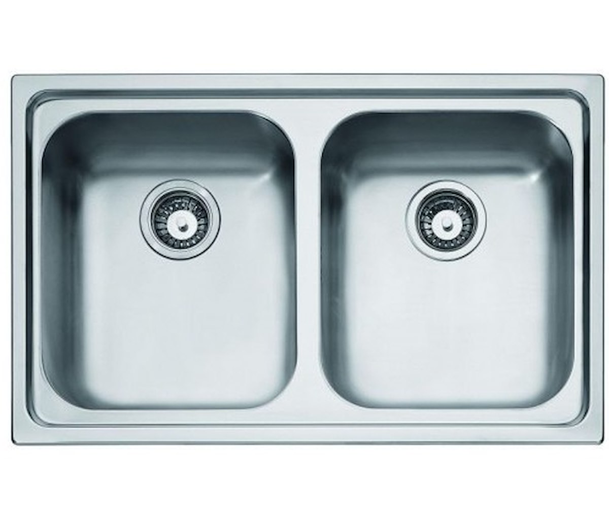 FRANKE RRX620NDC Lavello 86cm, 2 vasche, Radar inox satinato
