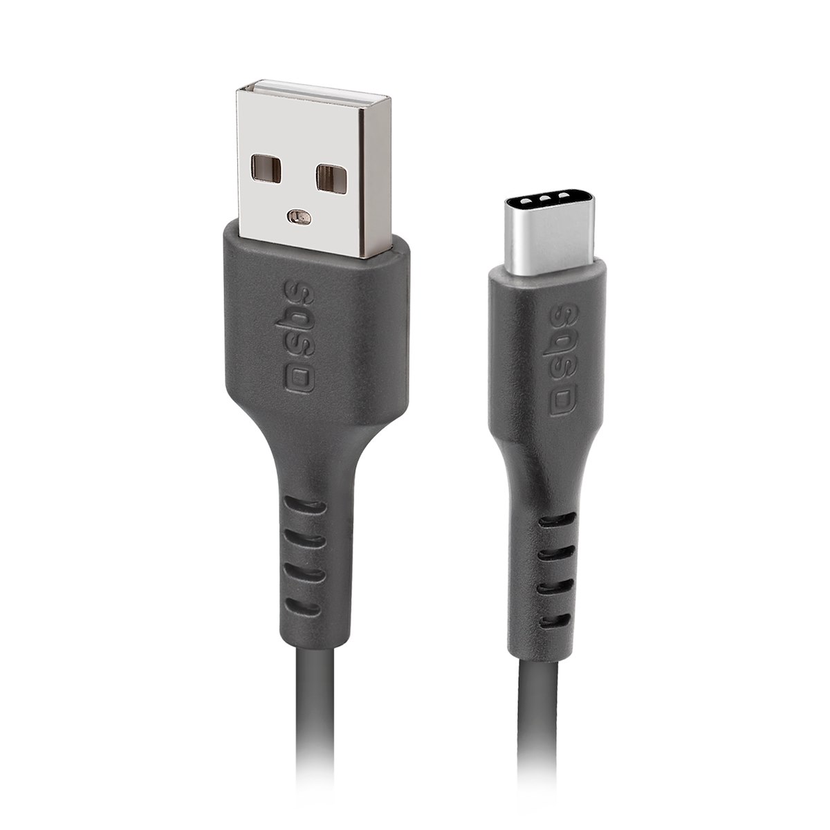 SBS TECABLETC220K Cavo USB 2.0-Type-C, 2m, Nero